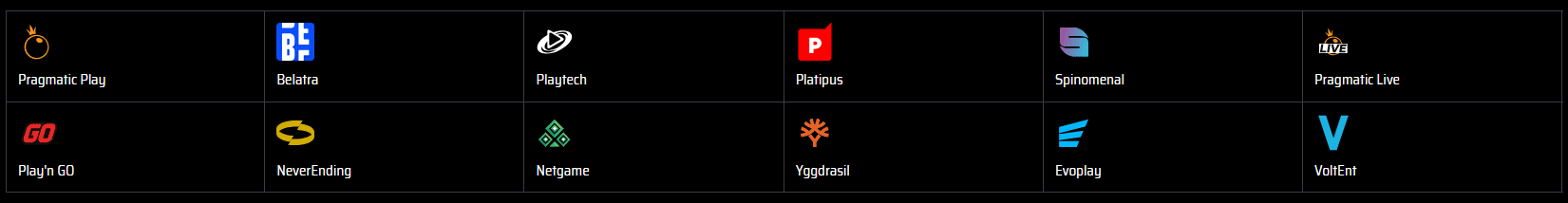 Topp leverandører